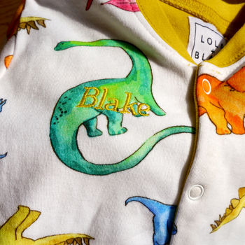 Personalised Luxury Dinosaur Baby Gift Set, 4 of 8