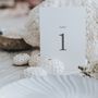 Elegance Table Number And Name Cards, thumbnail 1 of 4