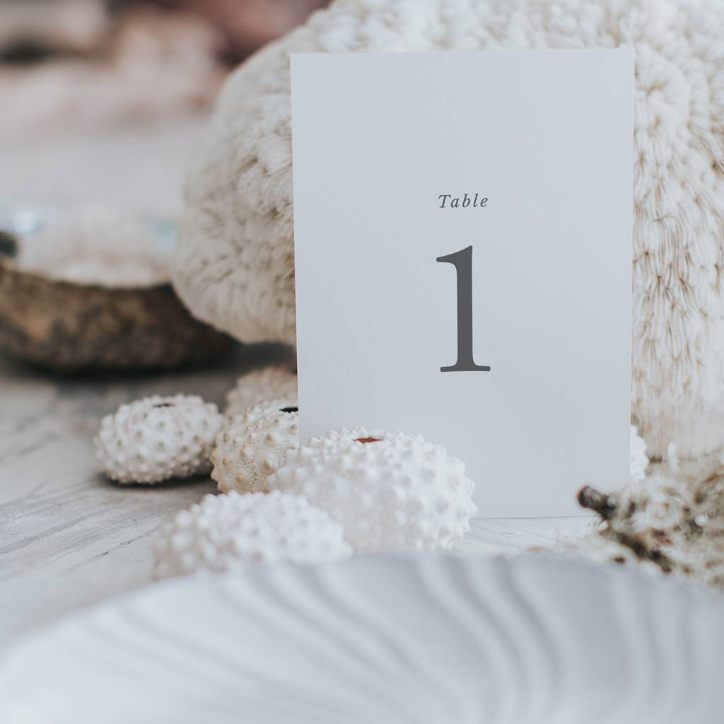 Elegance Table Number And Name Cards, 1 of 4