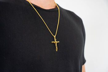 Crucifix Pendant Gold, 2 of 3