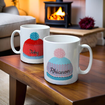 Personalised Woolly Hats Mug Set, 6 of 6