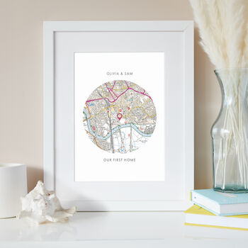 Where We First Met Personalised Map Print, 6 of 7