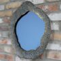 Metal Framed Pond Wall Mirror Antique Gold, thumbnail 1 of 2
