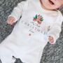 Personalised My First Christmas Bodysuit Little Bear, thumbnail 1 of 2