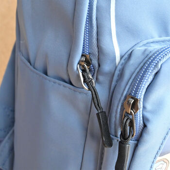 Personalised Blue Kid Cat Backpack, 6 of 7