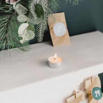 Festive Tea Light Advent Calendar, 8 of 10