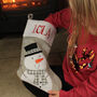 Personalised Snowman Christmas Stocking, thumbnail 2 of 2