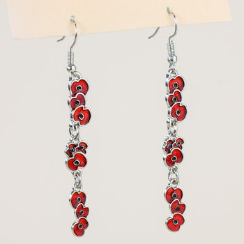 Tiny Poppy Dangle Earrings, 4 of 6