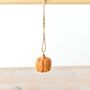 Orange Smiling Pumpkin Hanging Halloween Decoration, thumbnail 1 of 2