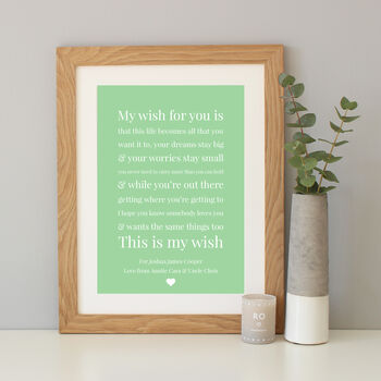 'My Wish For You' Personalised Baby Gift, 4 of 8