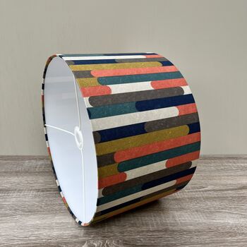 Seattle Orange Multi Retro Style Drum Lampshades, 5 of 10