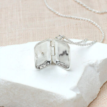 Personalised Sterling Silver Or 18ct Gold Cz Locket Necklace, 4 of 8