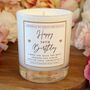 50th Birthday Gift Personalised Scented Candle, thumbnail 1 of 7