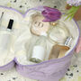 Quilted Tulip Flower Makeup Bag Travel Wash Bag, thumbnail 8 of 12