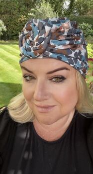 Pre Tied Chemo Turban Headwrap Front Knot, 4 of 12