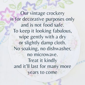 Funny Upcycled 'Slag' Vintage Teacup And Saucer, 10 of 10