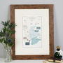 Whisky Map Of Distillery Regions In Scotland Print, thumbnail 1 of 9