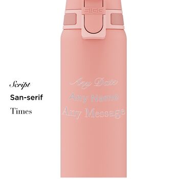 Custom Shield One Water Bottle – Soft Pink, 3 of 6