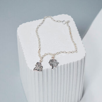 Birth Flower Charm Bracelet, 2 of 5