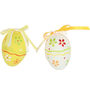 Set Of Twelve Ditsy Floral Hanging Easter Eggs, thumbnail 7 of 7