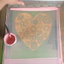 'Flower Heart' Print In Rose Quartz Framing Available, thumbnail 4 of 4