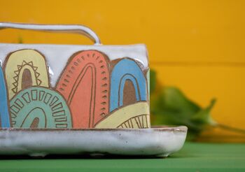 Bold Retro Inspired Butter Dish, 2 of 5