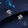 The Plague Doctor Stud Earrings In Sterling Silver, thumbnail 4 of 12