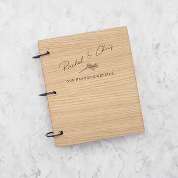 Personalised Wooden Cookbook For Her, 9 of 10
