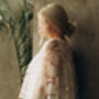 Floral Lace Cape Beaded Wedding Dress Cover Up, thumbnail 2 of 12
