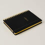 Luxury Notebook Black Cloth With Spiral, thumbnail 2 of 5