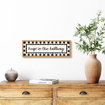 Panoramic Hugs In The Hallway Print, 5 of 10