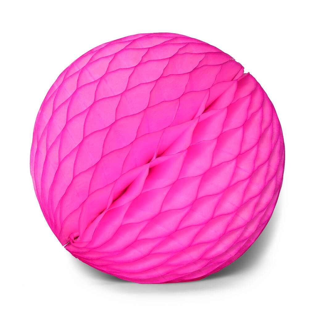 Paper Ball Decoration Bright Pink By The Conscious