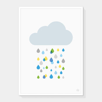 Multicoloured Rain Cloud Print, 6 of 10