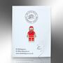 Small Red Astronaut Cosmonaut Enamel Lapel Pin, Spaceman Badge, Astronomy, Science, Space Gift For Kid, Birthday Gift Son, Nephew, Grandson, thumbnail 4 of 8