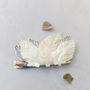 Ivory And Silver Bridal Or Bridesmaid Leafy Hairclip, thumbnail 8 of 11