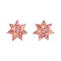 Star Stud Earrings In Light Pink, thumbnail 3 of 4