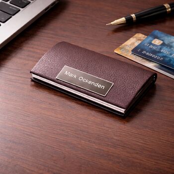 Gifts For Men Personalised Card Holder, 9 of 11