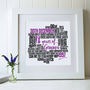 Personalised 18th Birthday Typography Print, thumbnail 1 of 5