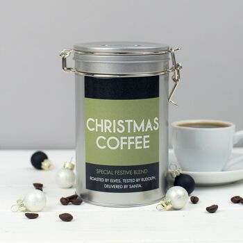Novelty Christmas Coffee Gift In Tin, 4 of 8