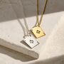 Ace Of Spades Playing Card Charm Necklace, thumbnail 1 of 6