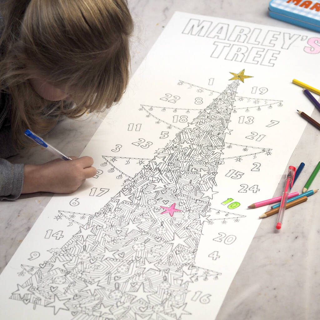 Personalised Colour In Advent Calendar Poster, 1 of 7