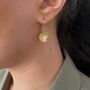 Luna Pillow Prehnite Earrings, thumbnail 2 of 6