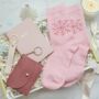 Christmas Gift For Her – Luxury Pink Set With Notebook, Purse, Keyring And Festive Socks, thumbnail 7 of 10