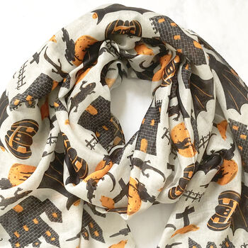 Halloween Print Scarf, 6 of 6