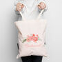 Bridal Party Personalised Tote Bags Peach And Sage, thumbnail 3 of 5