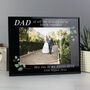 Personalised Father Of Bride Glass Frame 5x7, thumbnail 5 of 6