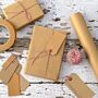 Bakers Twine And Brown Paper Gift Wrap Set, thumbnail 1 of 2