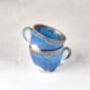 Blue Set Of Two Porcelain Tea Cup With Saucer, thumbnail 5 of 11