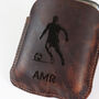 Personalised Buffalo Leather Sports Hipflask, thumbnail 6 of 12