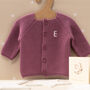 Baby Unisex Bubble Knitted Cardigan, thumbnail 3 of 12
